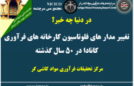 یکصد و شصت و ششمین ارائه از مجموعه در دنیا چه خبر: تغییر مدارهای فلوتاسیون کارخانه های فرآوری کانادا در ۵۰ سال گذشته