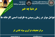 یکصد و هشتاد و هفتمین ارائه از مجموعه در دنیا چه خبر: عوامل موثر در رسیدن به ظرفیت اسمی کارخانه ها
